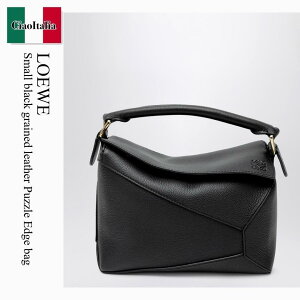 �y���ʌ���E�݌Ɍ���E�����ҏ����I�z ���G�x / ���΂� / �J�o�� / Loewe Small Black Grained Leather Puzzle Edge Bag / A510P60XAW / A510P60XAW 1100 / A510P60XAW1100 / �n���h�o�b�O