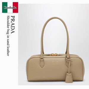 �y���ʌ���E�݌Ɍ���E�����ҏ����I�z �v���_ / ���΂� / �J�o�� / Prada Shoulder Bag In Sand Leather / 1BB170 F0036 / 1BB170 OOO2CYS F0036 / 1BB170OOO2CYSF0036 / �V�����_�[�o�b�O�E�|�V�F�b�g
