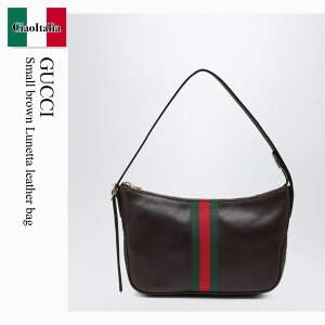 �y���ʌ���E�݌Ɍ���E�����ҏ����I�z �O�b�` / ���΂� / �J�o�� / Gucci Small Brown Lunetta Leather Bag / 863406 AAGF8 / 863406 AAGF8 2049 / 863406AAGF82049 / �V�����_�[�o�b�O