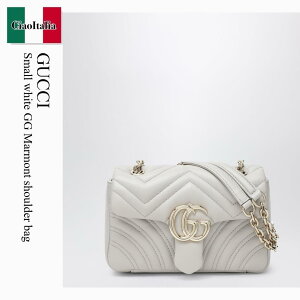 �y���ʌ���E�݌Ɍ���E�����ҏ����I�z �O�b�` / ���΂� / �J�o�� / Gucci Small White Gg Marmont Shoulder Bag / 837280 AAE38 / 837280 AAE38 1712 / 837280AAE381712 / �V�����_�[�o�b�O�E�|�V�F�b�g