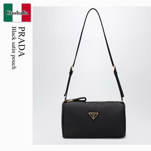 �y���ʌ���E�݌Ɍ���E�����ҏ����I�z �v���_ / ���΂� / �J�o�� / Prada Black Satin Pouch / 1NE064 F0002 / 1NE064 AC4 F0002 / 1NE064AC4F0002 / �V�����_�[�o�b�O�E�|�V�F�b�g