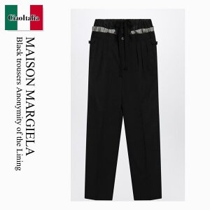 �y���ʌ���E�݌Ɍ���E�����ҏ����I�z ���]�� �}���W�F�� / Maison Margiela Black Trousers Anonymity Of The Lining / S50KA0705M35693 / S50KA0705M35693 900 / S50KA0705M35693900 / �p���c�E�{�g���X���̑�