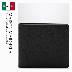 �y���ʌ���E�݌Ɍ���E�����ҏ����I�z ���]�� �}���W�F�� / Maison Margiela Black Bi-Fold Leather Wallet / S35UI0435P4745 / S35UI0435P4745 T8013 / S35UI0435P4745T8013 / �܂肽���ݍ��z
