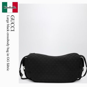 �y���ʌ���E�݌Ɍ���E�����ҏ����I�z �O�b�` / ���΂� / �J�o�� / Gucci Large Black Crossbody Bag In Gg Fabric / 854746 FAE8V / 854746 FAE8V 1000 / 854746FAE8V1000 / �V�����_�[�o�b�O