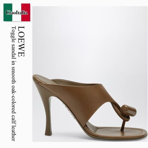 �y���ʌ���E�݌Ɍ���E�����ҏ����I�z ���G�x / Loewe Toggle Sandal In Smooth Oak-Colored Calf Leather / L815465XBA / L815465XBA 3980 / L815465XBA3980 / �T���_���E�~���[��