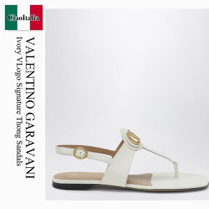 �y���ʌ���E�݌Ɍ���E�����ҏ����I�z �o�����`�m / Valentino Garavani Ivory Vlogo Signature Thong Sandals / 8W2S0MB7DSH / 8W2S0MB7DSH 098 / 8W2S0MB7DSH098 / �T���_���E�~���[��