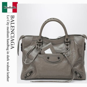 �y���ʌ���E�݌Ɍ���E�����ҏ����I�z �o�����V�A�K / ���΂� / �J�o�� / Balenciaga Le City Medium Handbag In Dark Walnut Leather / 865760 2ACFH / 865760 2ACFH 5848 / 8657602ACFH5848 / �n���h�o�b�O