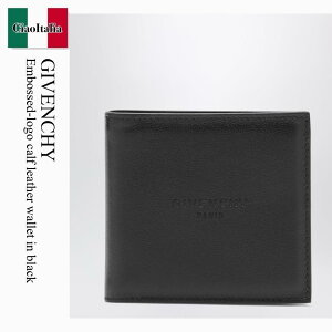 �y���ʌ���E�݌Ɍ���E�����ҏ����I�z �W�o���V�B / Givenchy Embossed-Logo Calf Leather Wallet In Black / BK60FZK21L / BK60FZK21L 001 / BK60FZK21L001 / �܂肽���ݍ��z