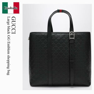 �y���ʌ���E�݌Ɍ���E�����ҏ����I�z �O�b�` / ���΂� / �J�o�� / Gucci Large Black Gg Emblem Shopping Bag / 850218 AAFOK / 850218 AAFOK 1053 / 850218AAFOK1053 / �g�[�g�o�b�O
