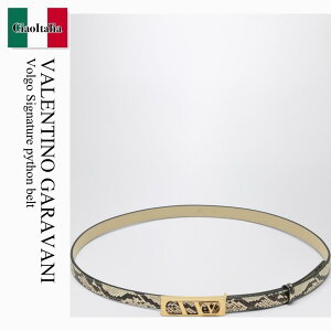�y���ʌ���E�݌Ɍ���E�����ҏ����I�z �o�����`�m / Valentino Garavani Volgo Signature Python Belt / 7W0T0SU1CJQ / 7W0T0SU1CJQ DN1 / 7W0T0SU1CJQDN1 / �x���g
