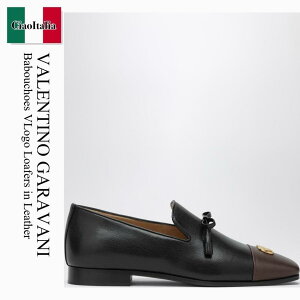 �y���ʌ���E�݌Ɍ���E�����ҏ����I�z �o�����`�m / Valentino Garavani Babouchoes Vlogo Loafers In Leather / 7Y0S0L86ZWD / 7Y0S0L86ZWD BKZ / 7Y0S0L86ZWDBKZ / �h���X�V���[�Y�E�v�C�E�r�W�l�X�V���[�Y