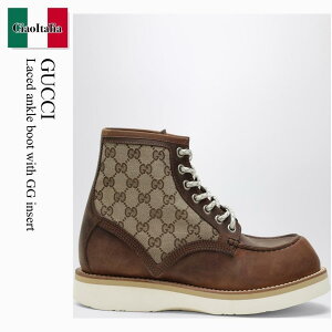 �y���ʌ���E�݌Ɍ���E�����ҏ����I�z �O�b�` / Gucci Laced Ankle Boot With Gg Insert / 831149 AAEZE / 831149 AAEZE 2541 / 831149AAEZE2541 / �u�[�c