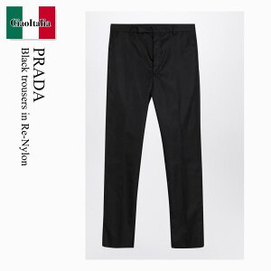 �y���ʌ���E�݌Ɍ���E�����ҏ����I�z �v���_ / Prada Black Trousers In Re-Nylon / UP0141 F0002 / UP0141 OOO1WQ8 F0002 / UP0141OOO1WQ8F0002 / �p���c�E�{�g���X���̑�