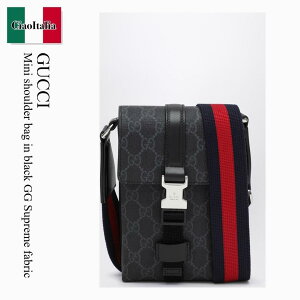 �y���ʌ���E�݌Ɍ���E�����ҏ����I�z �O�b�` / ���΂� / �J�o�� / Gucci Mini Shoulder Bag In Black Gg Supreme Fabric / 816954 FAD8C / 816954 FAD8C 1049 / 816954FAD8C1049 / �V�����_�[�o�b�O