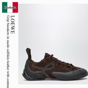 �y���ʌ���E�݌Ɍ���E�����ҏ����I�z ���G�x / Loewe Grip Sneakers In Suede Calfskin Leather / L814282X78 / L814282X78 3223 / L814282X783223 / �X�j�[�J�[