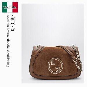 �y���ʌ���E�݌Ɍ���E�����ҏ����I�z �O�b�` / ���΂� / �J�o�� / Gucci Medium Brown Blondie Shoulder Bag / 815715 CAAAU / 815715 CAAAU 2808 / 815715CAAAU2808 / �V�����_�[�o�b�O�E�|�V�F�b�g