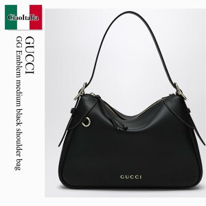 �y���ʌ���E�݌Ɍ���E�����ҏ����I�z �O�b�` / ���΂� / �J�o�� / Gucci Gg Emblem Medium Black Shoulder Bag / 815216 AAEC2 / 815216 AAEC2 1000 / 815216AAEC21000 / �V�����_�[�o�b�O�E�|�V�F�b�g