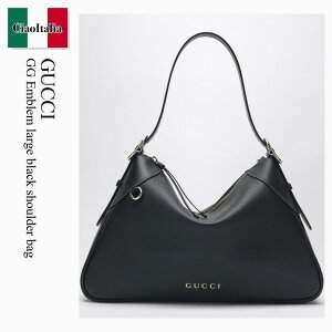 �y���ʌ���E�݌Ɍ���E�����ҏ����I�z �O�b�` / ���΂� / �J�o�� / Gucci Gg Emblem Large Black Shoulder Bag / 815217 AAEC2 / 815217 AAEC2 1000 / 815217AAEC21000 / �V�����_�[�o�b�O�E�|�V�F�b�g