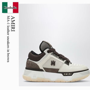 �y���ʌ���E�݌Ɍ���E�����ҏ����I�z �A�~�� / Amiri Ma-1 Leather Sneakers In Brown / AMFOSR1130LE / AMFOSR1130LE 210 / AMFOSR1130LE210 / �X�j�[�J�[