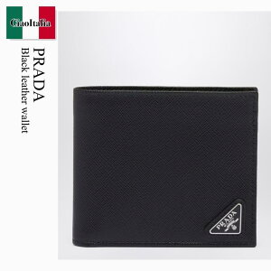 �y���ʌ���E�݌Ɍ���E�����ҏ����I�z �v���_ / Prada Black Leather Wallet / 2MO738 F0002 / 2MO738 QHH F0002 / 2MO738QHHF0002 / �܂肽���ݍ��z