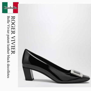 �y���ʌ���E�݌Ɍ���E�����ҏ����I�z ���W�F�E���B���B�G / Roger Vivier Belle Vivier Patent Leather Black Decolletes / RVW00600920D1P / RVW00600920D1P B999 / RVW00600920D1PB999 / �p���v�X