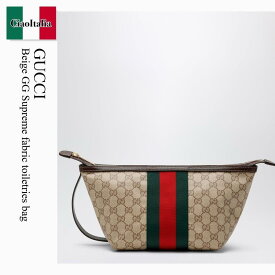 【数量限定・在庫限り・早い者勝ち！】 グッチ / かばん / カバン / Gucci Beige Gg Supreme Fabric Toiletries Bag / 875159 FAF79 / 875159 FAF79 8547 / 875159FAF798547 / クラッチバッグ