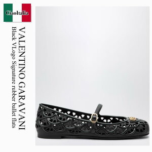 �y���ʌ���E�݌Ɍ���E�����ҏ����I�z �o�����`�m / Valentino Garavani Black Vlogo Signature Rubber Ballet Flats / 9W2S0PV9RMC / 9W2S0PV9RMC 0NO / 9W2S0PV9RMC0NO / �o���G�V���[�Y