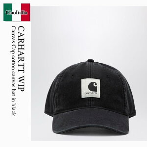�y���ʌ���E�݌Ɍ���E�����ҏ����I�z �J�[�n�[�g / Carhartt Wip Canvas Cap Cotton Canvas Hat In Black / I037182 / I037182 8906 / I0371828906 / �L���b�v