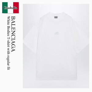 �y���ʌ���E�݌Ɍ���E�����ҏ����I�z �o�����V�A�K / Balenciaga White Bodies T-Shirt With Regular Fit / 764235 TUVO7 / 764235 TUVO7 9000 / 764235TUVO79000 / T�V���c�E�J�b�g�\�[