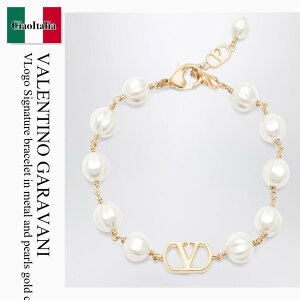 �y���ʌ���E�݌Ɍ���E�����ҏ����I�z �o�����`�m / Valentino Garavani Vlogo Signature Bracelet In Metal And Pea / 9W2J0CD0UXM / 9W2J0CD0UXM R5G / 9W2J0CD0UXMR5G / �u���X���b�g