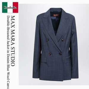 �y���ʌ���E�݌Ɍ���E�����ҏ����I�z �}�b�N�X�}�[�� / Max Mara Studio Double-Breasted Jacket / MSTUMICO / MSTUMICO 008 / MSTUMICO008 / �W���P�b�g