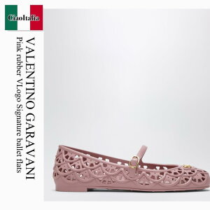 �y���ʌ���E�݌Ɍ���E�����ҏ����I�z �o�����`�m / Valentino Garavani Pink Rubber Vlogo Signature Ballet Flats / 9W2S0PV9RMC / 9W2S0PV9RMC S86 / 9W2S0PV9RMCS86 / �o���G�V���[�Y
