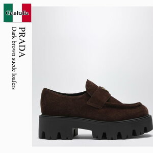 �y���ʌ���E�݌Ɍ���E�����ҏ����I�z �v���_ / Prada Dark Brown Suede Loafers / 1D185O F0003 / 1D185O B050054 F0003 / 1D185OB050054F0003 / ���[�t�@�[�E�I�b�N�X�t�H�[�h