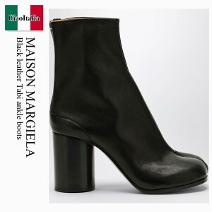 �y���ʌ���E�݌Ɍ���E�����ҏ����I�z ���]�� �}���W�F�� / Maison Margiela Black Leather Tabi Ankle Boots / S58WU0260P3753 / S58WU0260P3753 T8013 / S58WU0260P3753T8013 / �V���[�g�u�[�c�E�u�[�e�B
