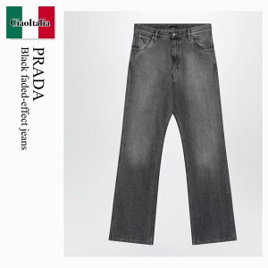 �y���ʌ���E�݌Ɍ���E�����ҏ����I�z �v���_ / Prada Black Faded-Effect Jeans / GEP457 F0557 / GEP457 OOO6288 F0557 / GEP457OOO6288F0557 / �f�j���E�W�[�p��
