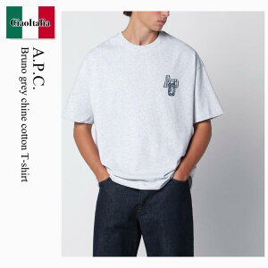 �y���ʌ���E�݌Ɍ���E�����ҏ����I�z A.P.C. / A.P.C. Bruno Grey Chine Cotton T-Shirt / COHBU H26637 / COHBU H26637 PLA / COHBUH26637PLA / T�V���c�E�J�b�g�\�[
