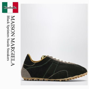 �y���ʌ���E�݌Ɍ���E�����ҏ����I�z ���]�� �}���W�F�� / Maison Margiela Black Sprinters Suede Sneakers / S97WS0104P7857 / S97WS0104P7857 H0A14 / S97WS0104P7857H0A14 / �X�j�[�J�[