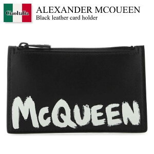 yʌE݌ɌEҏIz ALT_[E}bNC[ / Alexander Mcqueen Black Leather Card Holder / 683117 1AAMJ / 683117 1AAMJ 1070 / 6831171AAMJ / 6831171AAMJ 1070 / 6831171AAMJ1070 / J[hP[XE