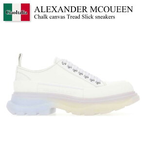 yʌE݌ɌEҏIz ALT_[E}bNC[ / Alexander Mcqueen Chalk Canvas Tread Slick Sneakers / 697072 W4TGN / 697072 W4TGN 8892 / 697072W4TGN / 697072W4TGN 8892 / 697072W4TGN8892 / Xj[J[
