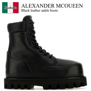 �y���ʌ���E�݌Ɍ���E�����ҏ����I�z �A���L�T���_�[�E�}�b�N�C�[�� / Alexander Mcqueen Black Leather Ankle Boots / 808135 WHABC / 808135 WHABC 1000 / 808135WHABC / 808135WHABC 1000 / 808135WHABC1000 / �V���[�g�u�[�c�E
