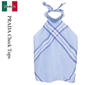 �y���ʌ���E�݌Ɍ���E�����ҏ����I�z �v���_ / Prada Check Tops / P916MR F0012 / P916MR SOOO15FA F0012 / P916MRSOOO15FAF0012 / �^���N�g�b�v