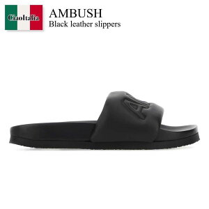 yʌE݌ɌEҏIz AubV / Ambush Black Leather Slippers / BMIC001F22LEA001 / BMIC001F22LEA001 1000 / BMIC001F22LEA0011000 / T_