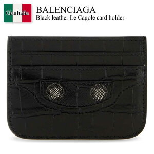 yʌE݌ɌEҏIz oVAK / Balenciaga Black Leather Le Cagole Card Holder / 715193 2AANA / 715193 2AANA 1000 / 7151932AANA / 7151932AANA 1000 / 7151932AANA1000 / J[hP[XEh