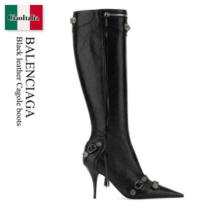 yʌE݌ɌEҏIz oVAK / Balenciaga Black Leather Cagole Boots / 694395 WAD4E / 694395 WAD4E 1081 / 694395WAD4E / 694395WAD4E 1081 / 694395WAD4E1081 / Ou[c