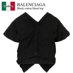 yʌE݌ɌEҏIz oVAK / Balenciaga Black Cotton Blend Top / 808856 TRP08 / 808856 TRP08 1000 / 808856TRP08 / 808856TRP08 1000 / 808856TRP081000 / gbvX̑