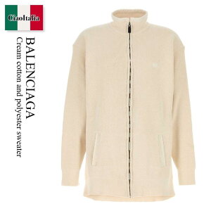 yʌE݌ɌEҏIz oVAK / Balenciaga Cream Cotton And Polyester Sweater / 812919 T3363 / 812919 T3363 9501 / 812919T3363 / 812919T3363 9501 / 812919T33639501 / jbgEZ[^[