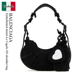 �y���ʌ���E�݌Ɍ���E�����ҏ����I�z �o�����V�A�K / ���΂� / �J�o�� / Balenciaga Embellished Denim Le Cagole Xs Shoulder Bag / 671309 2AAKM / 671309 2AAKM 1071 / 6713092AAKM / 6713092AAKM 1071 / 6713092AAKM1071 / �V�����_