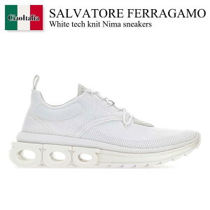 【数量限定・在庫限り・早い者勝ち!】 フェラガモ / Salvatore Ferragamo White Tech Knit Nima Sneakers / 021285 760648 / 021285 760648 BIANCO / 021285760648 / 021285760648 BIANCO / 021285760648BIANCO / スニーカー
