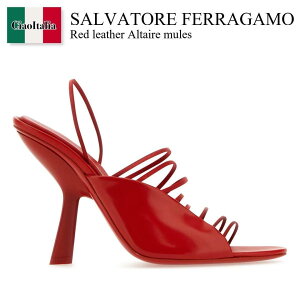 yʌE݌ɌEҏIz tFK / Salvatore Ferragamo Red Leather Altaire Mules / 01F024 7602891C / 01F024 7602891C FLAMERED / 01F0247602891C / 01F0247602891C FLAMERED / 01F0247602891CFLAMERED / T_E~