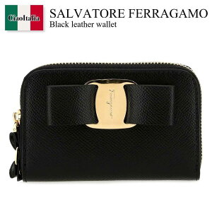yʌE݌ɌEҏIz tFK / Salvatore Ferragamo Black Leather Wallet / 22D288 725290 / 22D288 725290 NERO / 22D288725290 / 22D288725290 NERO / 22D288725290NERO / ܂肽ݍz